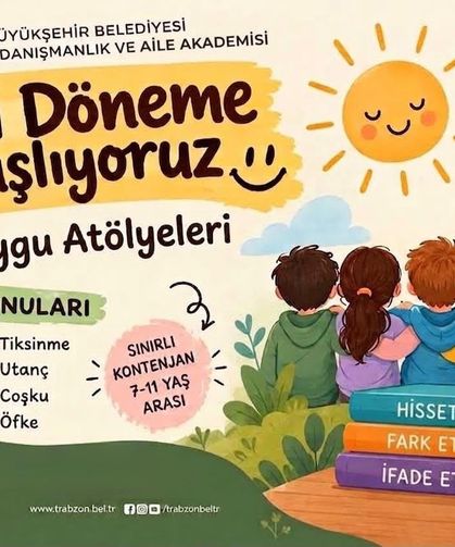 BÜYÜKŞEHİR’İN DUYGU ATÖLYELERİ’NDE YENİ DÖNEM BAŞLIYOR