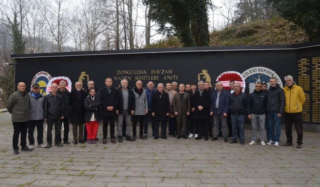 263 madenci için maden şehitleri anıtında tören