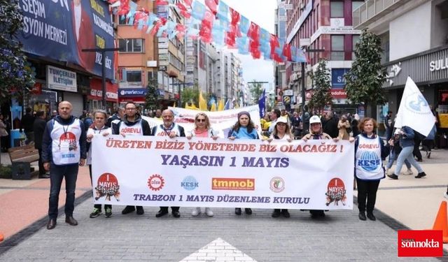 Trabzon'da 1 Mayıs coşkusu