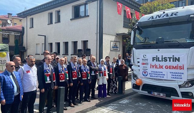 Trabzon’dan Filistin’e 3 TIR gıda yardımı