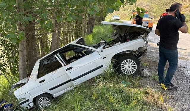 Bayburt'ta kaza: 1 ölü, 2 yaralı