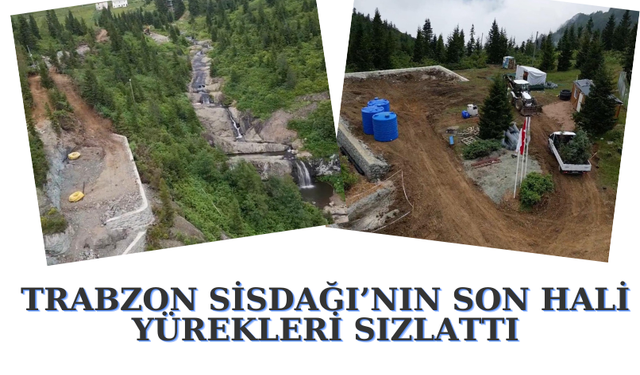 Trabzon’da Sisdağı’nın son hali yürekleri burktu