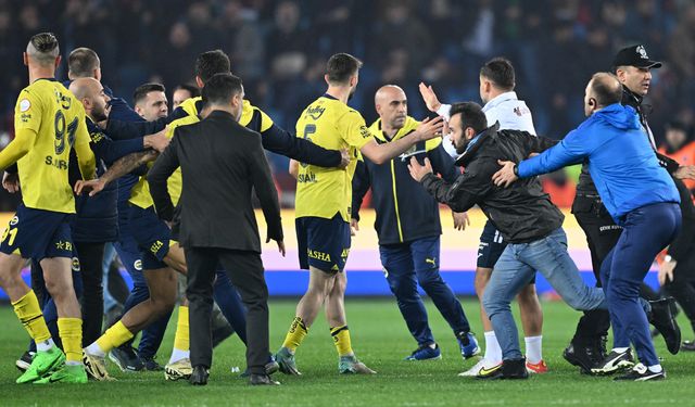 Olaylı Trabzonspor-Fenerbahçe maçıyla ilgili Cumhuriyet Savcılığı'ndan 4 uzlaştırma, 3 takipsizlik kararı