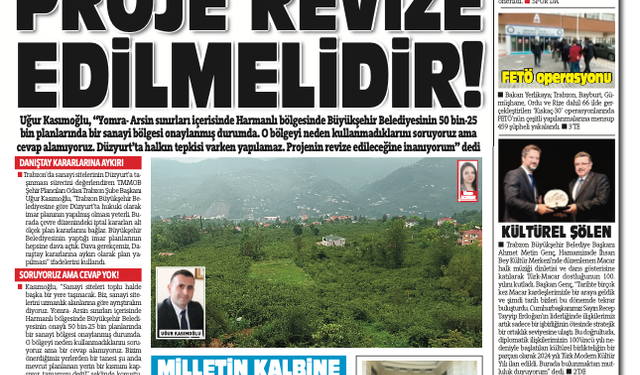 Karadeniz'de Sonnokta Gazetesi 20.11.2024 Manşeti