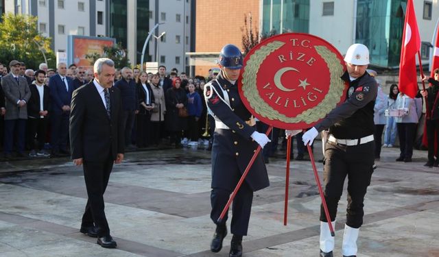 Atatürk Rize’de törenle anıldı