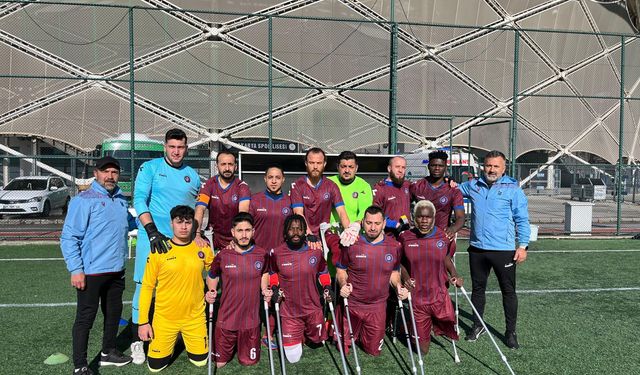 Trabzon Büyükşehir Belediyesi Ampute Futbol Takımı, Sakarya’yı 3-0 Mağlup Ederek Süper Lig’e Galibiyetle Başladı