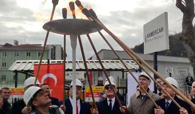 Doğalgazın ilk ateşini Adalet Bakanı Tunç yaktı