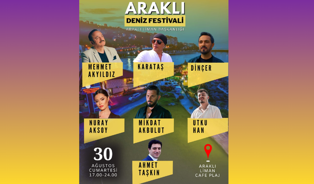 Araklı Büyük Festivale Hazırlanıyor