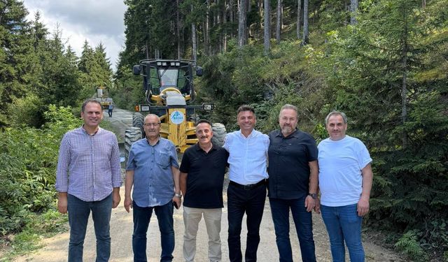 Maçka Belediyesi’nden Yılın İlk Beton Yol Çalışması Kirantaş’ta Başladı