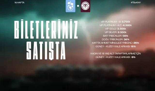 BİLETLER SATIŞA ÇIKTI