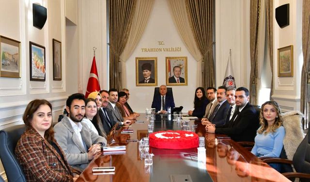 Vali Aziz Yıldırım, UNDP Sivil Katılım Projesi Temsilcilerini Makamında Kabul Etti