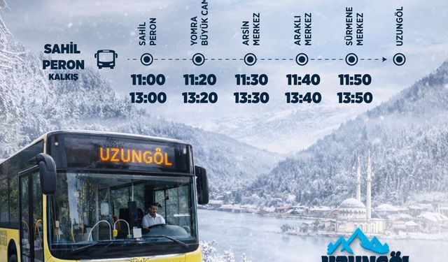 Büyükşehir Uzungöl Kış Festivali’ne Ücretsiz Taşıyacak