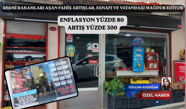 ENFLASYON YÜZDE 80  ARTIŞ YÜZDE 300