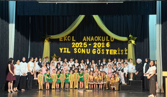 Ekol Anaokulu öğrencilerinden renkli yıl sonu gösterisi