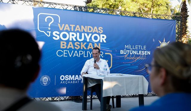 VATANDAŞ SORDU, BAŞKAN CEVAPLADI