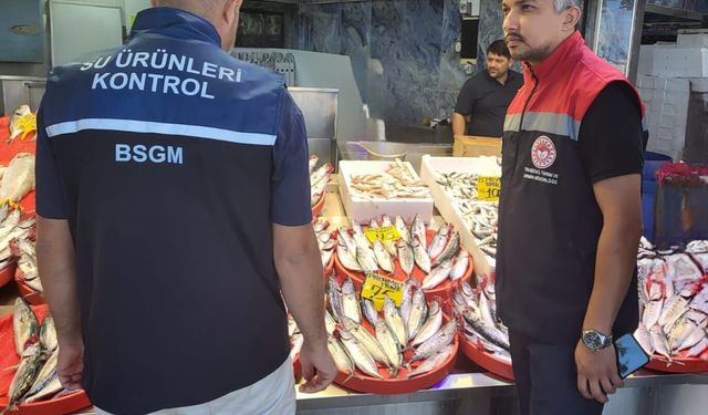 BALIK SATIŞ YERLERİNDE HİJYEN VE TAZELİK DENETİMİ YAPILDI