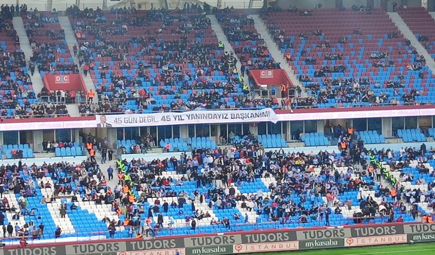 Trabzonspor taraftarından destek!
