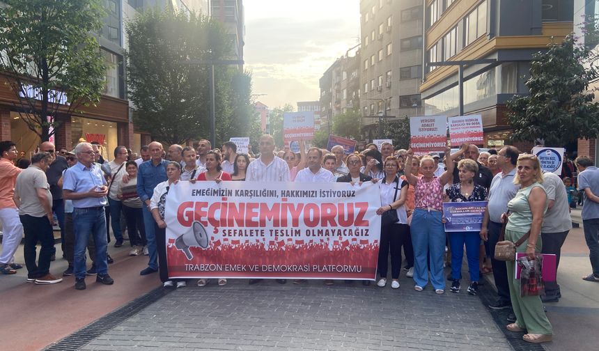 Trabzon’da geçinemiyoruz eylemi