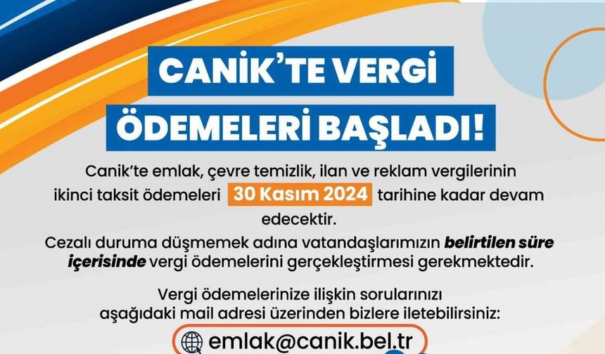 Emlak ve ÇTV’de son gün 30 Kasım