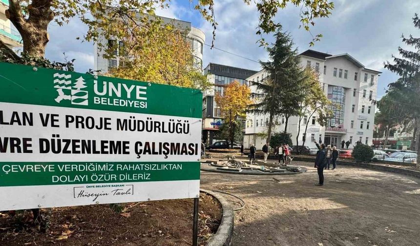 Ünye’de işlevini kaybeden park yenilenecek