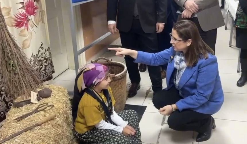 Validen öğrencilere yoğurt dersi