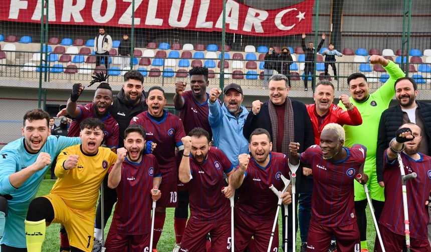 Trabzon Büyükşehir Belediyesi Ampute Futbol Takımı, Şahinbey’i 1-0 mağlup ederek 6 puana yükseldi