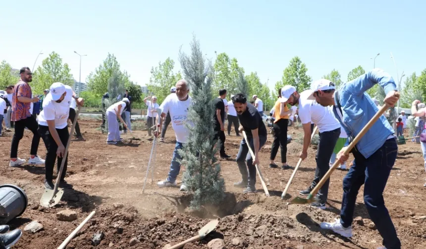 Diyarbakır'da engelliler fidan dikerek geleceğe nefes oldu