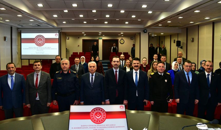 Kadına Yönelik Şiddetle Mücadele Koordinasyon Toplantısı Vali Yıldırım Başkanlığında Gerçekleştirildi