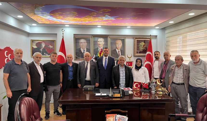 Şehit Aileleri Derneği’nden MHP İl Başkanı Sivrikaya’ya Ziyaret