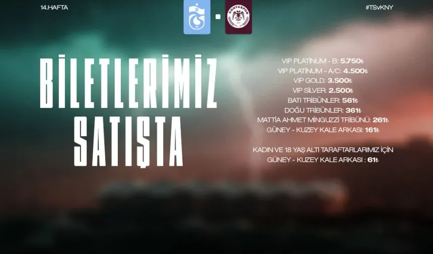 BİLETLER SATIŞA ÇIKTI