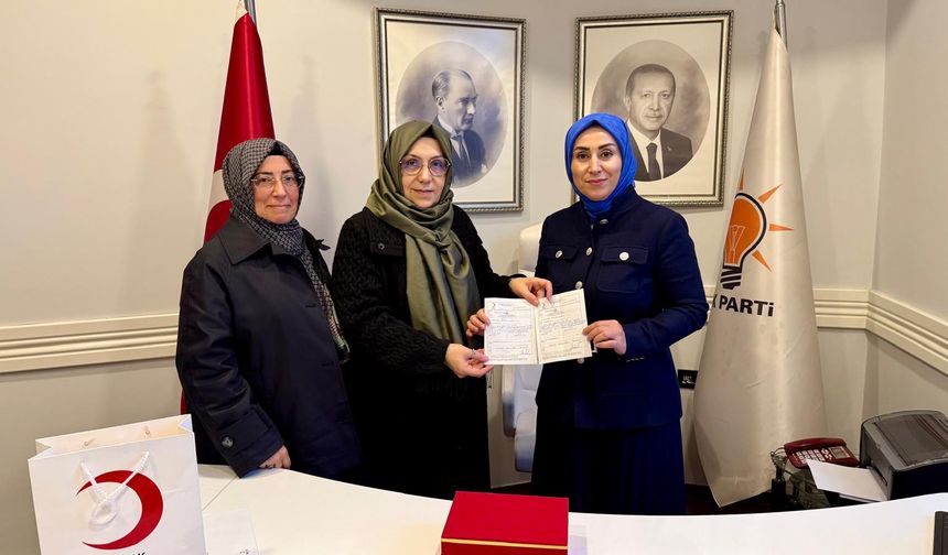 AK Parti Kadın Kolları’ndan Gazze İçin Anlamlı Destek