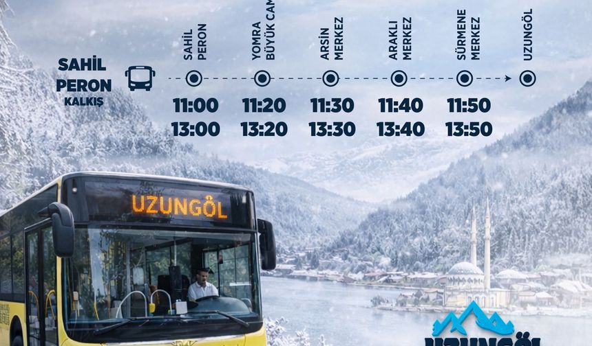 Büyükşehir Uzungöl Kış Festivali’ne Ücretsiz Taşıyacak