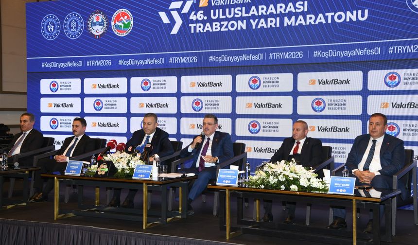 VakıfBank Uluslararası Trabzon Yarı Maratonu'nun tanıtım toplantısı yapıldı