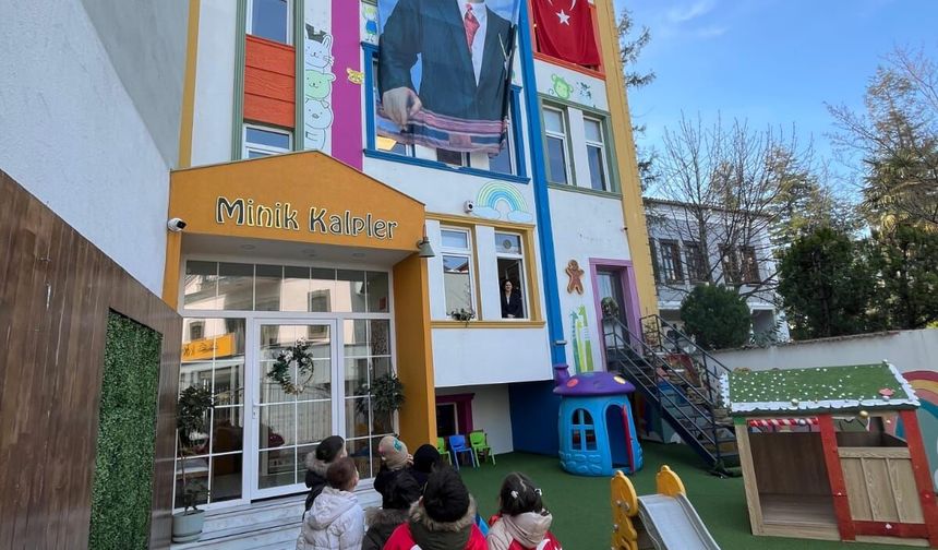 Minik kalplerden  anlamlı etkinlik