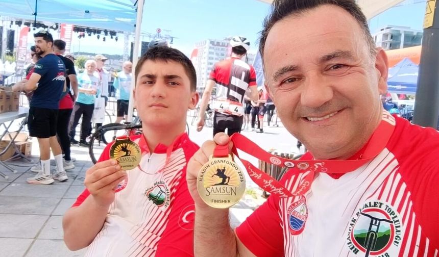 BULANCAKLI PEDALLAR SAMSUN'DA YARIŞTI