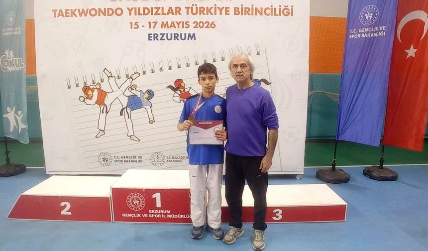 MUHAMMET GÜN TÜRKİYE ÜÇÜNCÜSÜ