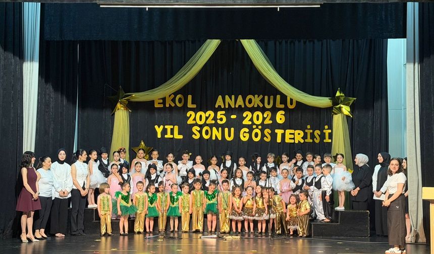 Ekol Anaokulu öğrencilerinden renkli yıl sonu gösterisi