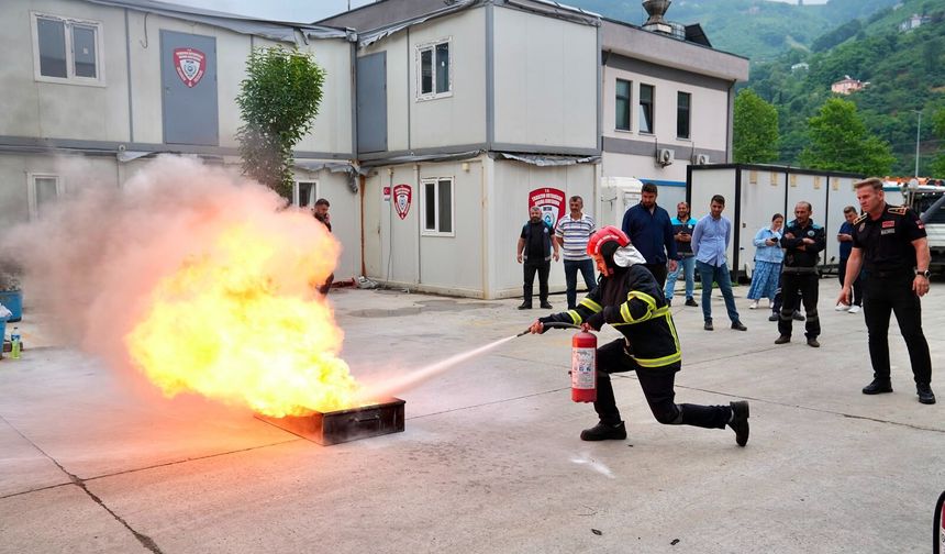 Ortahisar Belediye Personeline Yangın Güvenliği Eğitimi Verildi