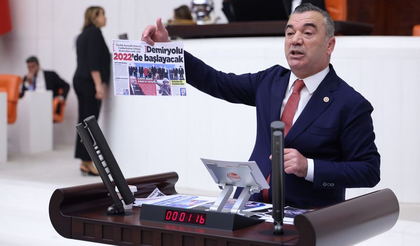 Milletvekili Aydın, Trabzon’un demir yolu sorununu bir kez daha TBMM gündemine taşıdı