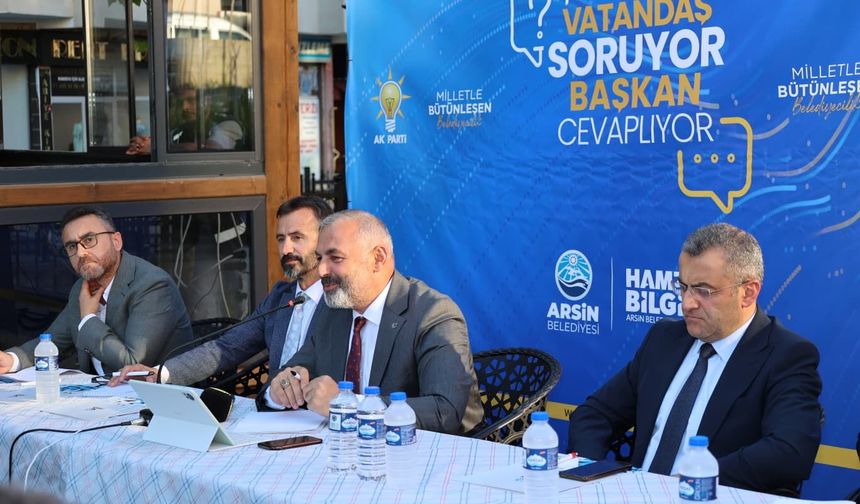 VATANDAŞ SORDU BAŞKAN BİLGİN CEVAPLADI