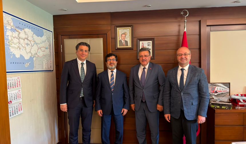 BAŞKAN GENÇ’TEN GENEL MÜDÜR EYİGÜN’E ZİYARET