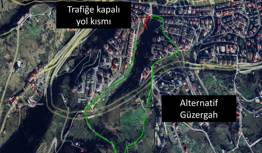 BÜYÜKŞEHİR'DEN KAPALI YOL UYARISI