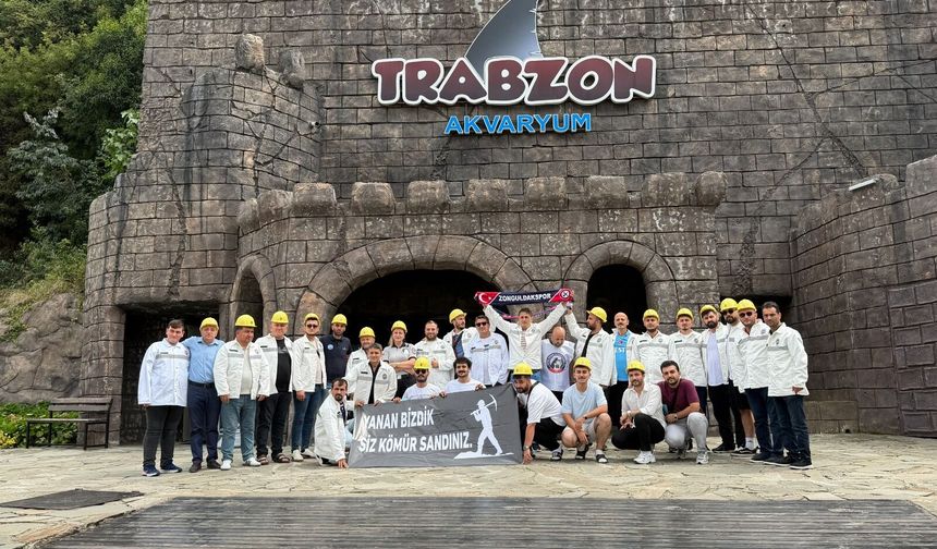 BAŞKAN KAYA, ZONGULDAKLI MADENCİLERİ TRABZON AKVARYUM’DA AĞIRLADI