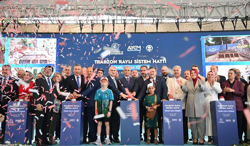 RAYLI SİSTEMİN YAPIMINA RESMEN BAŞLANDI