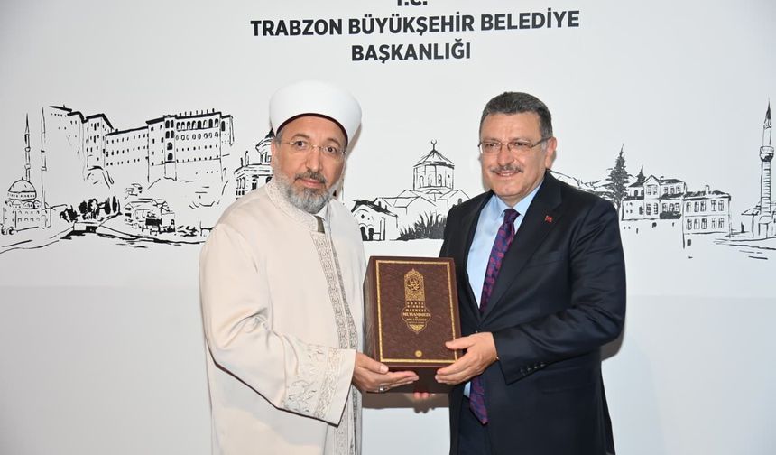 DİYANET İŞLERİ BAŞKANI ARPAGUŞ’TAN BÜYÜKŞEHİR BELEDİYESİ’NE ZİYARET