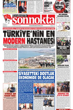Karadeniz'de Sonnokta Gazetesi - 12,05,2024 Manşeti
