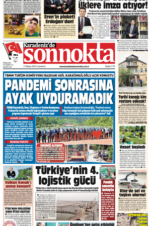 Karadeniz'de Sonnokta Gazete 17.5.2025 Manşet
