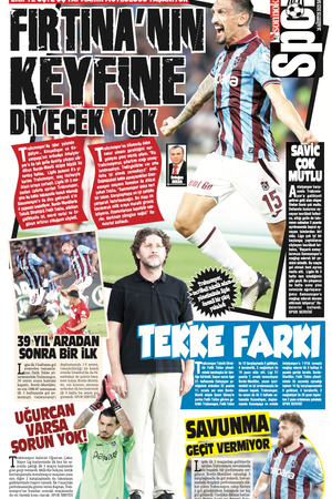 Karadeniz'de Sonnokta Gazete 26.8.2025 Manşet